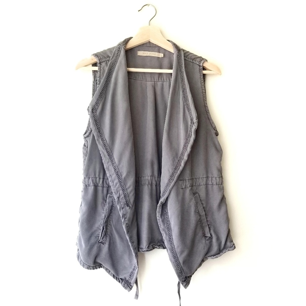 Max Jeans | Tencel Crochet Cargo Embroidered Vest